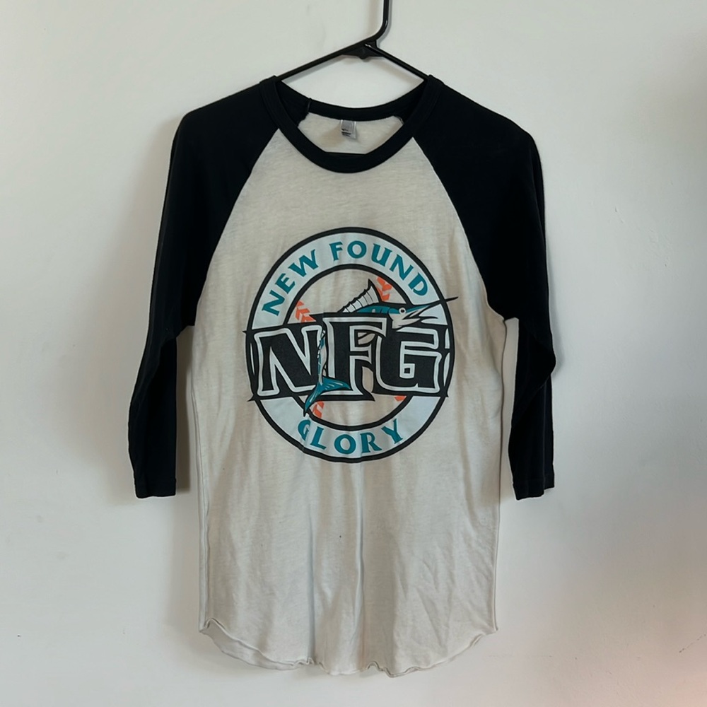 American Apparel New Found Glory Baseball Tee